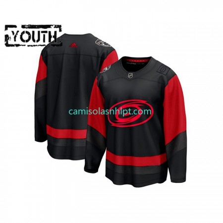 Camiseta Carolina Hurricanes Blank Adidas 2023 NHL Stadium Series Preto Authentic - Criança
